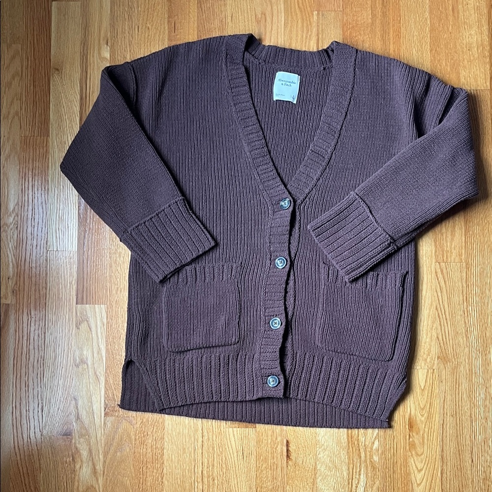 Abercrombie & Fitch Dark Brown Cardigan